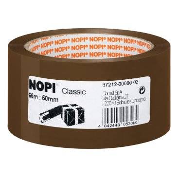 NOPI Verpackungsklebeband Classic, 50mm x 66m, braun