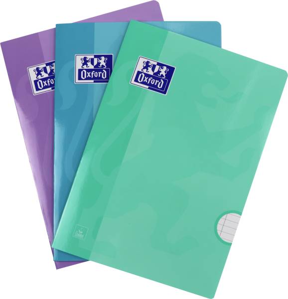 OXFORD Schulheft A4 400171663 liniert ass. 3 x 36 Blatt