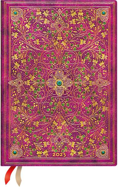 PAPERBLANKS Agenda Diamant. Thron. 2025 FHD6086 1W/2S HOR Midi SC DE 12×17.5cm