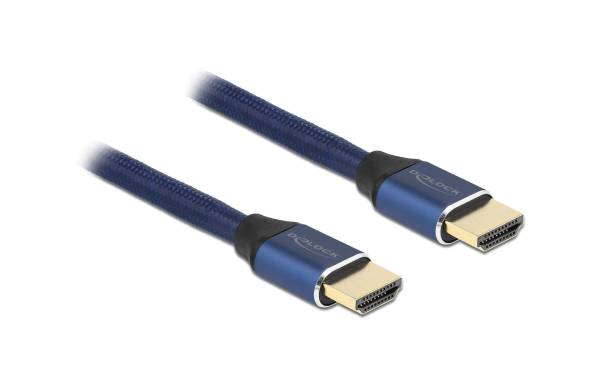 Delock Kabel 8K 60Hz HDMI – HDMI, 0.5 m, Blau