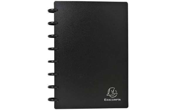 EXACOMPTA Visitenkarten-Ringbuch, DIN A5, schwarz