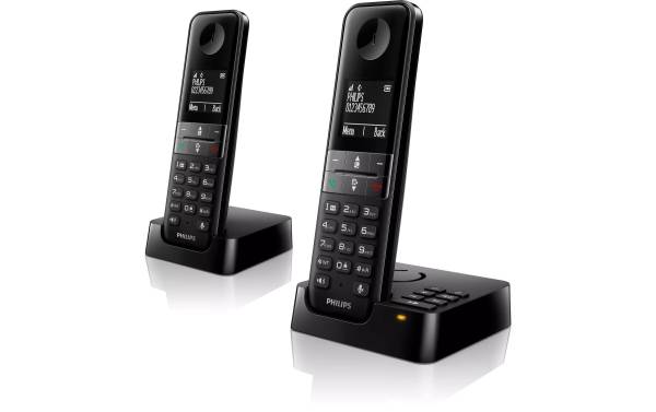 Philips Schnurlostelefon D4752B Duo Schwarz