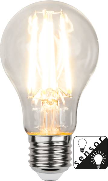 LED Leuchtmittel E27 A60 Sensor clear