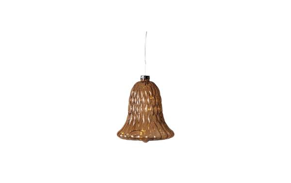 Sirius Weihnachtskugel Luna Glocke, Ø 9 cm, Braun