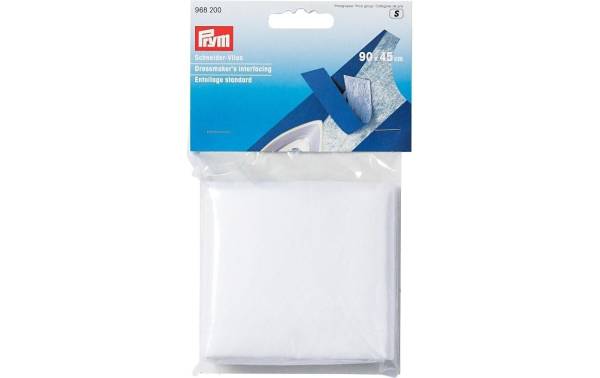 Prym Vlies Schneider 90 x 45 cm, zum Aufbügeln, weiss