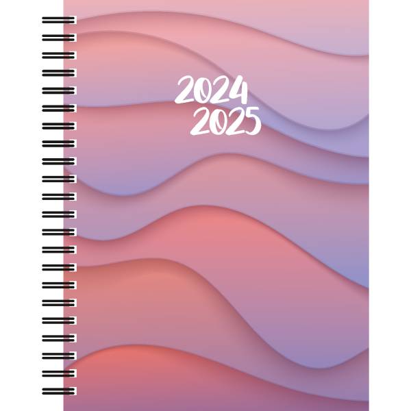 HERLITZ Schüleragenda Wave 24/25 7191320 1W/2S, FSC 15.5×19.9cm