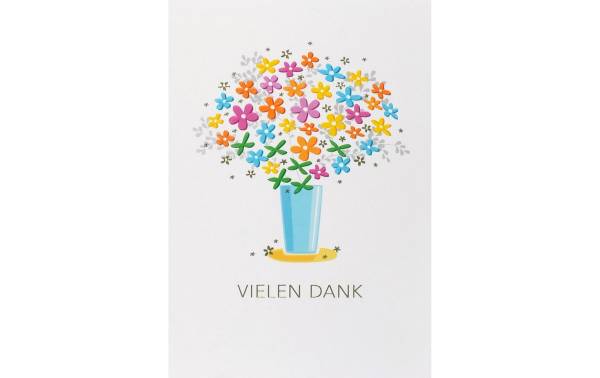 ABC Dankeskarte Blumenstrauss B6