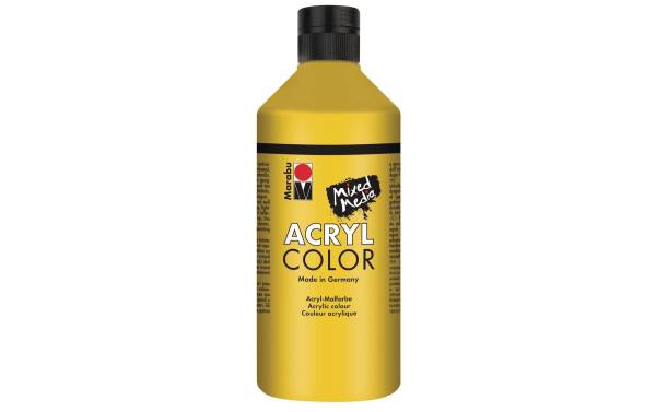 Marabu Acrylfarbe Acryl Color, 500 ml, gelb 019