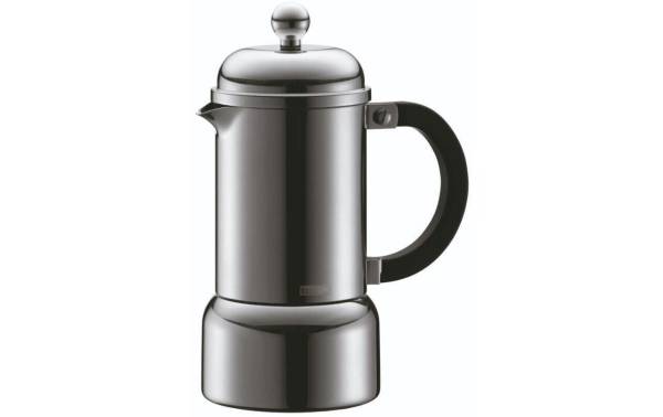 Bodum Espressokocher Chambord 0.18 l, Edelstahl 3 Tassen, Silber