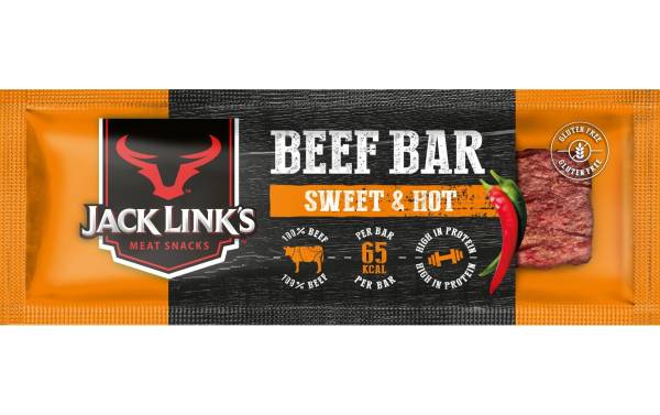 Jack Link&#039;s Fleischsnack Beef Bar Sweet &amp; Hot 22.5 g