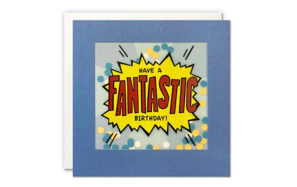 Cart Geburtstagskarte Have a Fantastic Birthday 12.5 x 12.5 cm