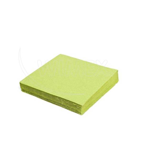 Serviette (PAP FSC Mix) 1-lagig gelbgrün 33 x 33 cm – 100 Stück