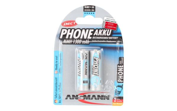 ANSMANN NiMH Akku SPECIAL, Mignon AA, 1.300 mAh, 2er Blister