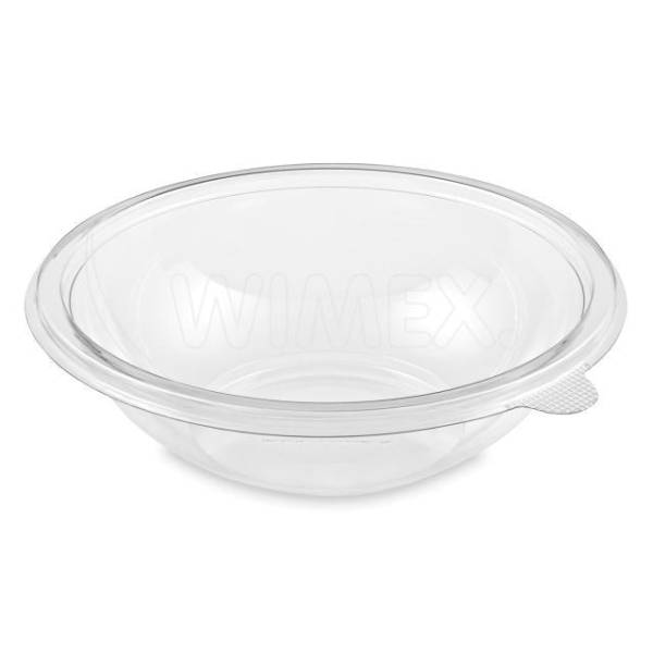 Salatschale (rPET) PREMIUM klar 199mm 750ml – 50 Stück