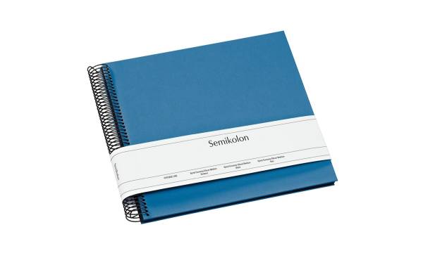 Semikolon Fotoalbum 23 x 24.5 cm Blau, 40 schwarze Seiten