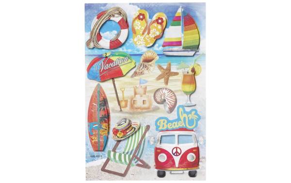 HobbyFun Motivsticker Beach 1 Blatt