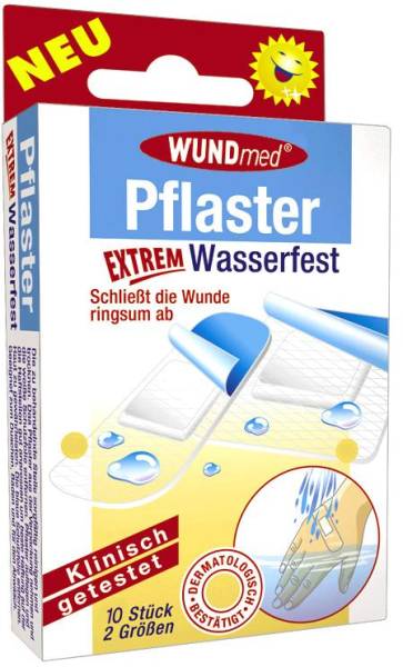 Wundmed Pflaster 10er, extrem wasserfest (Aqua)