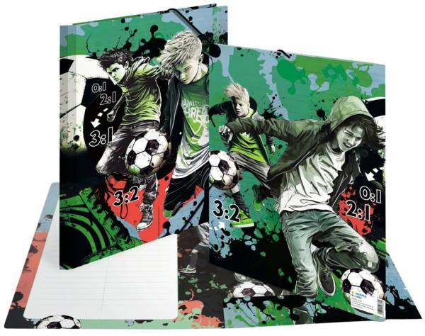 HERMA Eckspannermappe 'Street Soccer', Karton, DIN A4