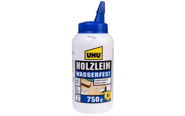 UHU Holzleim wasserfest D3, lösemittelfrei, 750 g Flasche