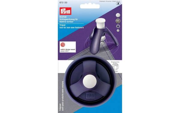 Prym Schlagwerkzeug für Nähfrei, Dreifuss 85 x 55 mm,