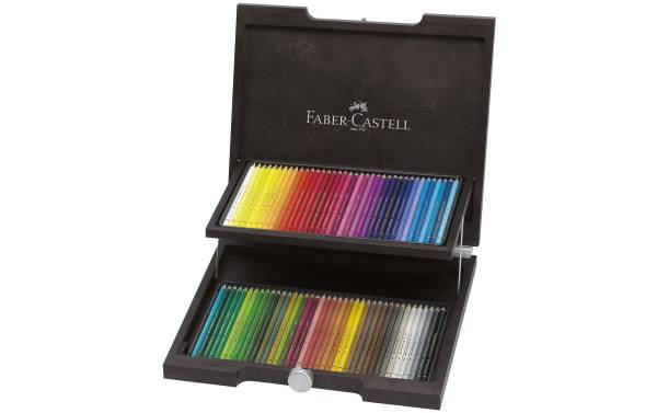 FABER-CASTELL Buntstifte POLYCHROMOS, 72er Holzkoffer