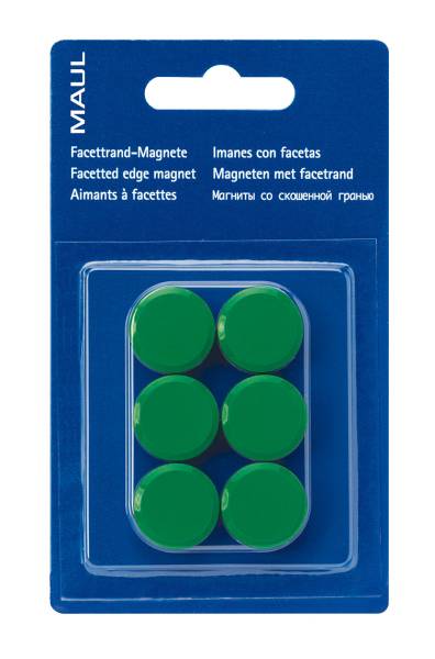 Magnete 20mm grün 6 Stück MAUL 6176255