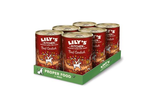 Lily's Kitchen Nassfutter Rindsgulasch, 6 x 400g