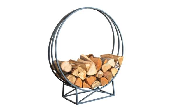 Esschert Design Holzregal Rund, Eisen