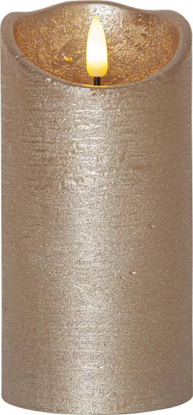 LED Pillar Kerze Flamme Rustic