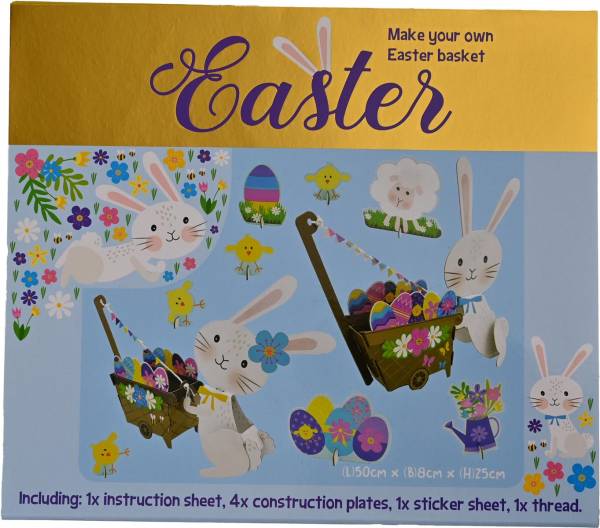 ROOST Ostern Bastelset 26×29.5×0.5cm FC108 Make your own Easter Basket