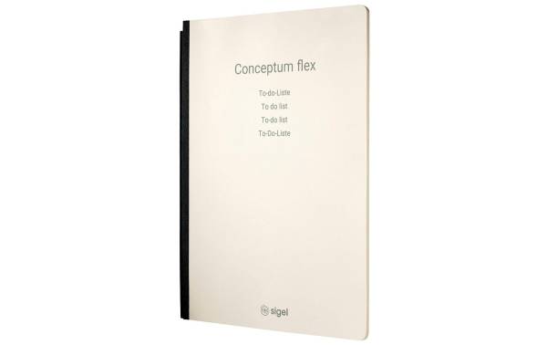 Sigel Notizheft Conceptum flex A4, Kariert, Hellbraun