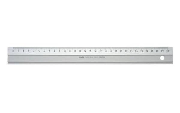 Aluminiumlineal 30cm mit Facette LINEX 481400L