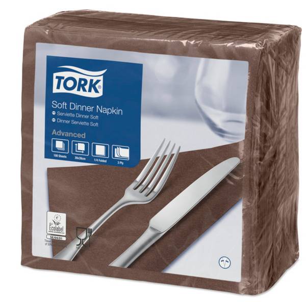 TORK-477774 Soft Dinnerservietten Braun –