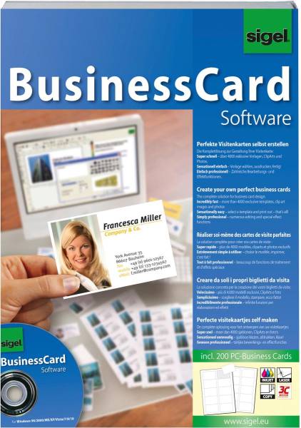 CardDesigner plus CD Software DE 200 Karten SIGEL SW670