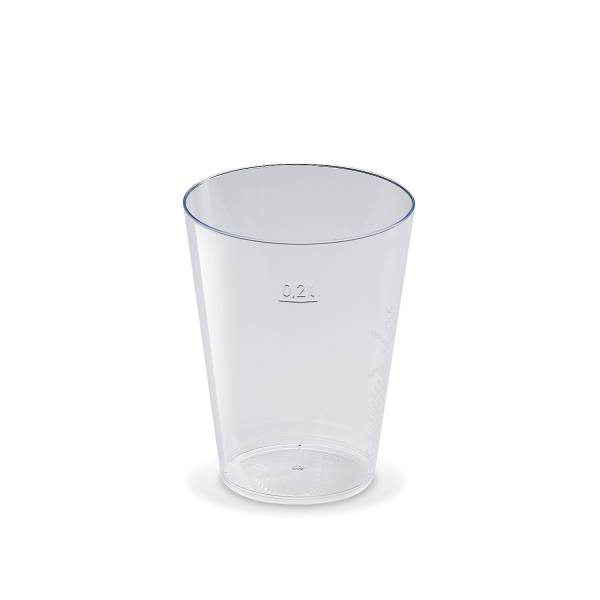 Trinkglas (PS) 75mm 0,2L – 50 Stück