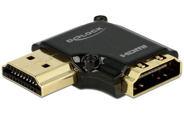 Delock Adapter High Speed Ethernet 4K 90° HDMI – HDMI