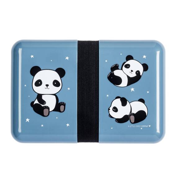 Lunchbox Panda blau 18x6x12cm ALLC SBPABU16