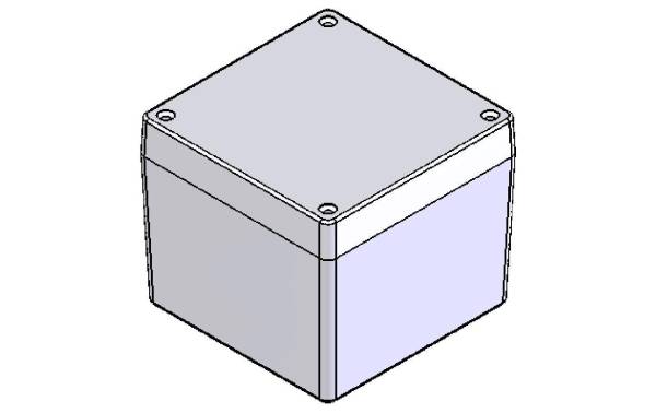 Velleman Gehäuse Aluminium G137 120.5 x 120.5 x 101.5 mm