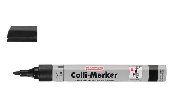 Herlitz Permanent-Marker Colli 1-4 mm, 5 Stück, Schwarz