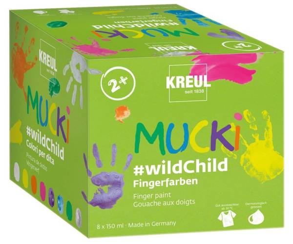 KREUL Fingerfarbe 'MUCKI', Premium-Set #wildChild