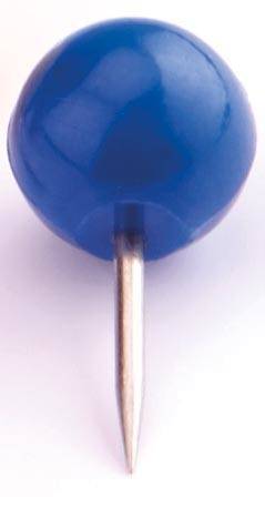 Pinwand-Nadeln blau, 6x17mm 100 Stück MAGNETOP. 111165103