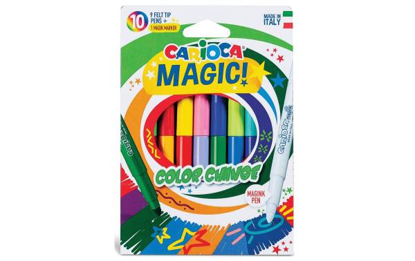 Carioca Fasermaler Color Change 10 Stück, Mehrfarbig