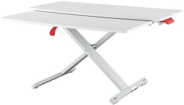LEITZ Sitz-Steh Workstation Ergo Cosy, ausziehbar, hellgrau