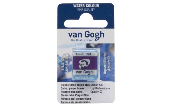 Van Gogh Aquarellfarbe 593 Chinacridon Purpur Blau, 1 Stück