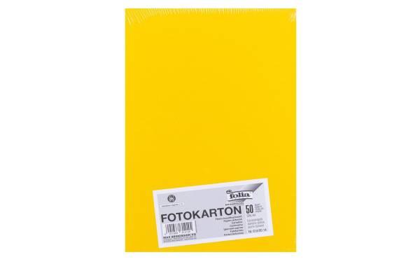 folia Fotokarton, DIN A4, 300 g/qm, bananengelb