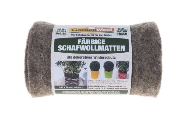 GardenWool Winterschutz-Matte 200 cm Schwarz