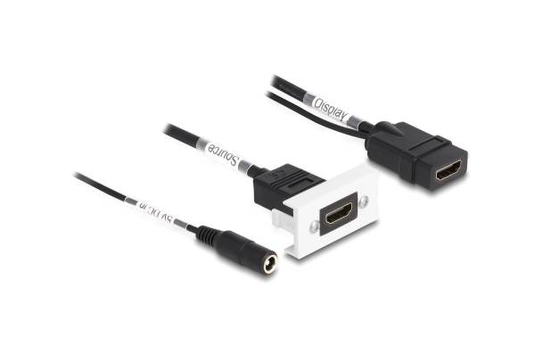 Delock Adapter Easy 45 4K60Hz HDMI – Strombuchse/HDMI