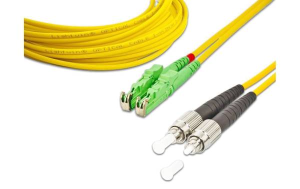 Lightwin LWL-Patchkabel E2000/APC-FC, Singlemode, Duplex, 10m