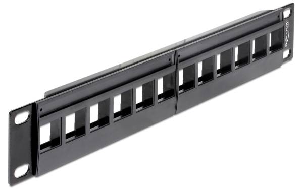 Delock Patchpanel Keystone 12-Port 10 Rack