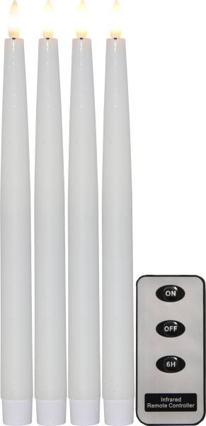 LED Dinner Kerze 4P Flamme